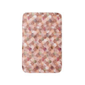 Zeemeermin roze roze roze roodbruine roze koper badmat (Voorkant Verticaal)