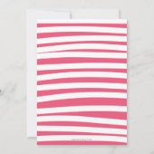 Zeemeermin Roze Turquoise 1e Verjaardagsfeest Kaart (Achterkant)