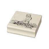 zeemeermin rubberen stempel (Stempel)