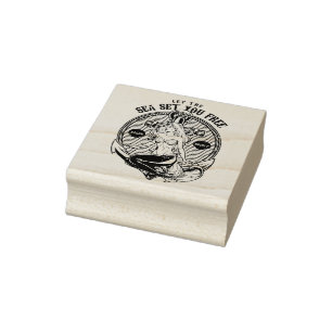 Zeemeermin Rubberstempel