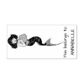  zeemeermin rubberstempel (Afrduk)