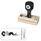zeemeermin rubberstempel (Gestempeld)