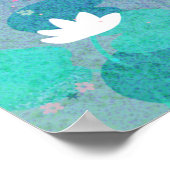 Zeemeermin rust in een kinder illustratie van de w poster (Hoek)