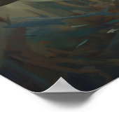 Zeemeermin rust op een schipbreuk poster (Hoek)