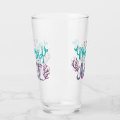 Zeemeermin Sap Bier Drinkglas Pint Glitter Glas (Links)