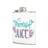 Zeemeermin Sap Glitter Handgeschreven Grappig Heupfles (Links)