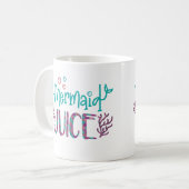 Zeemeermin Sap Glitter Koffie Gift Koffiemok (Voorkant links)