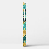 Zeemeermin Schaalt Aqua Handgeschreven Naam Gold Case-Mate iPhone Case (Achterkant / Links)