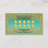 Zeemeermin schaalt de loyaliteit van Gold Glitter- Klantenkaartje (Achterkant)