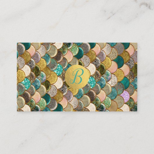 Zeemeermin schaalt de loyaliteit van Gold Glitter- Klantenkaartje (Voorkant)