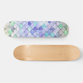 Zeemeermin Schaalt Meisje Persoonlijk Skateboard (Horizontaal)