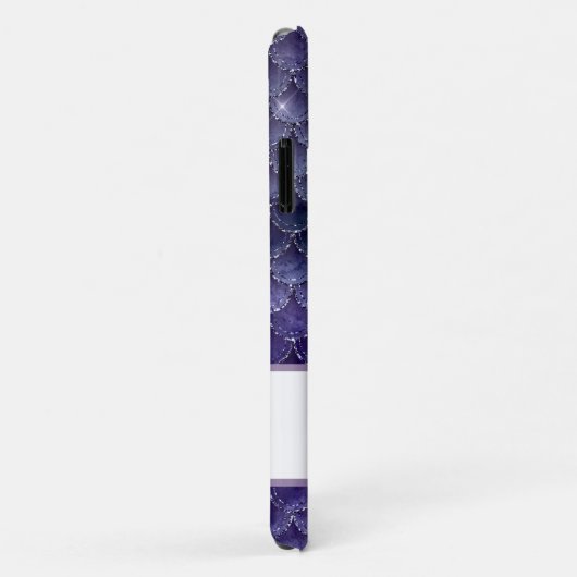 *~* Zeemeermin schaalt Zilver Glitter Blauwgroen B Case-Mate iPhone Case (Achterkant/rechts)