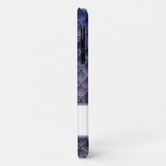 *~* Zeemeermin schaalt Zilver Glitter Blauwgroen B Case-Mate iPhone Case (Achterkant/links)