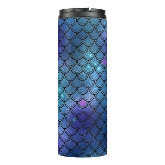 Zeemeermin schalen edelsteen monogram thermosbeker (Achterkant)