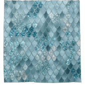 Zeemeermin schalen Glam #19 (Foto van alleen Glitt Douchegordijn (Voorkant)