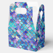 Zeemeermin Schalen Patroon Kleine Meisjes Verjaard Bedankdoosjes (Geopend)