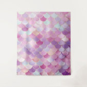 Zeemeermin schalen verjaardagsfeestje Tapestry Wandkleed (Voorkant)