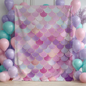 Zeemeermin schalen verjaardagsfeestje Tapestry Wandkleed