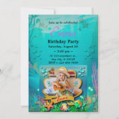 Zeemeermin, Schelp, Zee Dieren Vrienden, Koraalrif Kaart (Voorkant)