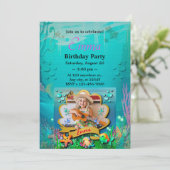 Zeemeermin, Schelp, Zee Dieren Vrienden, Koraalrif Kaart (Staand voorkant)