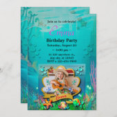 Zeemeermin, Schelp, Zee Dieren Vrienden, Koraalrif Kaart (Voorkant / Achterkant)