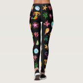 Zeemeermin & Schelpen Strand Vibe Leggings (Achterkant)