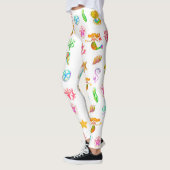 Zeemeermin & Schelpen Strand Vibe Wit Leggings (Links)