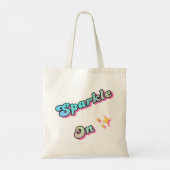 Zeemeermin schittert op tote bag (Achterkant)