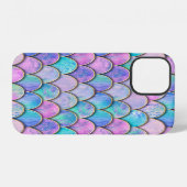 Zeemeermin Schub Japanse Waterverf Patroon iPhone Hoesje (Achterkant horizontaal)
