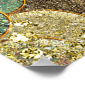 Zeemeermin Schubben Multi Kleur Glitter Feest Slag Poster (Hoek)