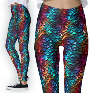 Zeemeermin schubben Vis Onderwater Oceaan Monster Leggings