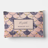 Zeemeermin schubt roze paarse naam etui (Achterkant)