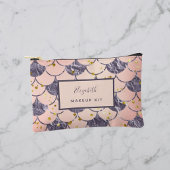 Zeemeermin schubt roze paarse naam etui