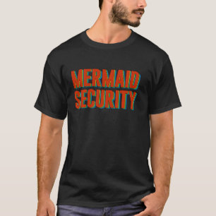 Zeemeermin Security Shirt Funny Beach Zwemmen Part