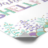 Zeemeermin Selfie Bord Onder Zee Foto Booth Prop Poster (Hoek)