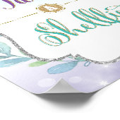 Zeemeermin Selfie Station Neem een Shellfie Bord D Poster (Hoek)