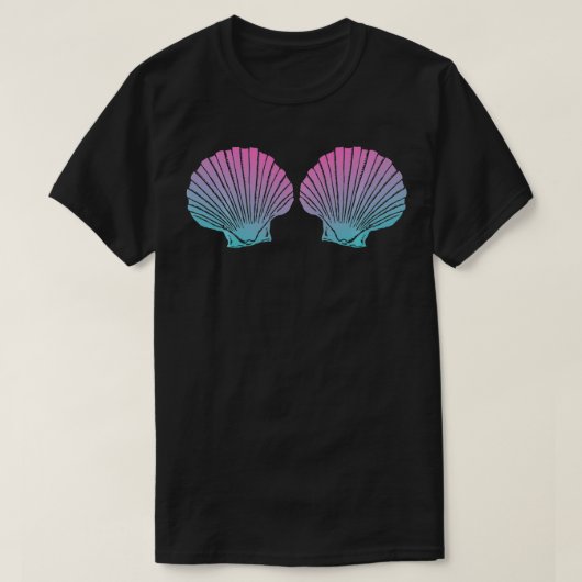Zeemeermin Shell Seashell verjaardagsfeestgeschenk T-shirt (Design voorkant)
