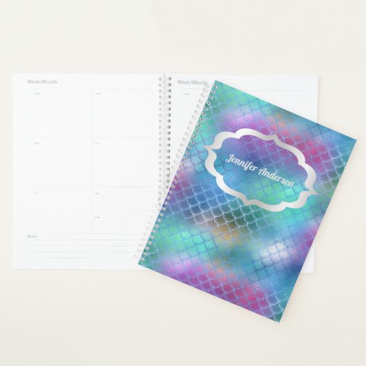 Zeemeermin Shimmer Jouw naam Deel je Sparkle Planner (Display)