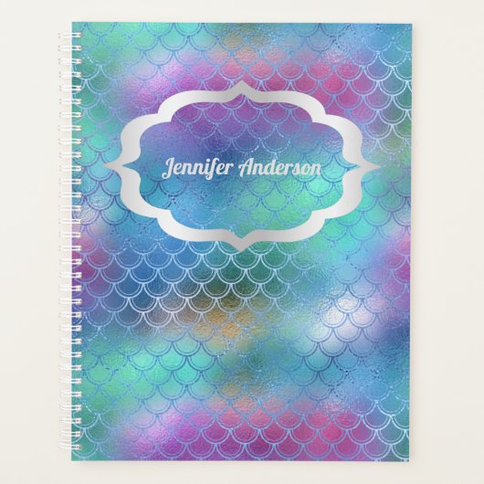 Zeemeermin Shimmer Jouw naam Deel je Sparkle Planner (Voorkant)