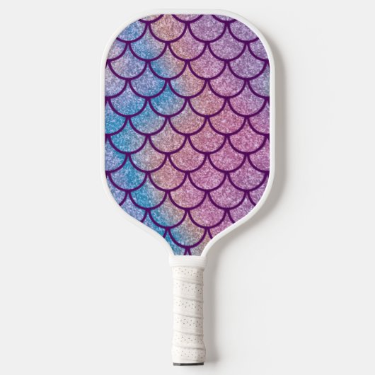 Zeemeermin Shimmer Scale Pickleball Paddle (Voorkant)