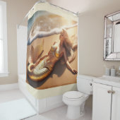 Zeemeermin Shoreline Douchegordijn (In situ)