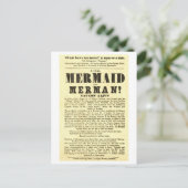 Zeemeermin  Show Poster Oddity Briefkaart (Staand voorkant)