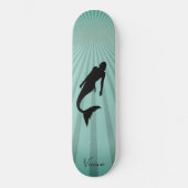 Zeemeermin Silhouet Sun Ray Skateboard (Voorkant)