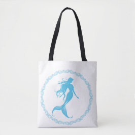 Zeemeermin Silhouet Tote Bag