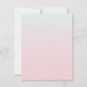 Zeemeermin Silhouette Meisjes Ombre Verjaardagsfee Kaart (Achterkant)