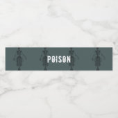 Zeemeermin Skelet Halloween Party Poison Waterfles Etiket (Enkel label)