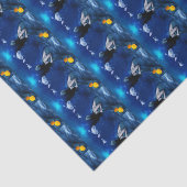 Zeemeermin Slaapend aan de onderkant van de oceaan Tissuepapier (Detail)