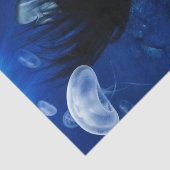 Zeemeermin Slaapend aan de onderkant van de oceaan Tissuepapier (Detail)