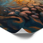 Zeemeermin slaapt in rif poster (Hoek)