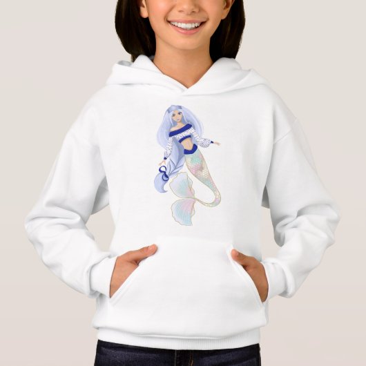 Zeemeermin Sneeuw Maagd Kind hoodie (Voorkant)